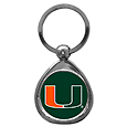 Miami Hurricanes Chrome Key Chain